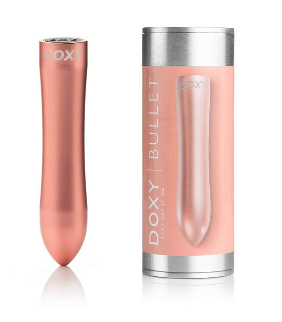 Розовая металлическая вибропуля Doxy - 12 см. - металл