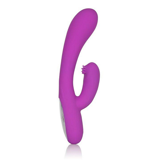 Фиолетовый перезаряжаемый вибромассажер Embrace Massaging G-Tickler - силикон