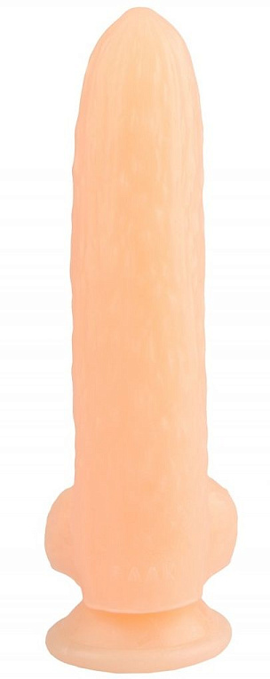 Телесный фаллоимитатор-огурец на присоске - 25 см. Сумерки богов