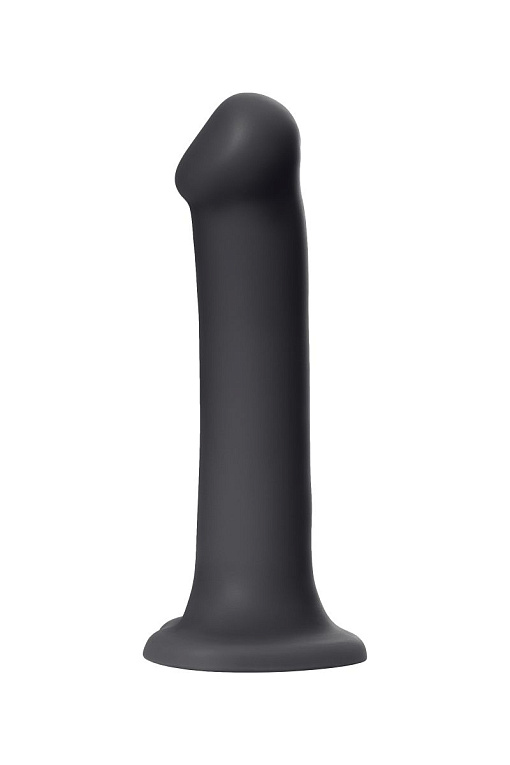 Черный фаллос на присоске Silicone Bendable Dildo XL - 20 см. Strap-on-me
