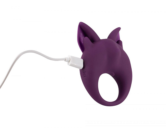 Фиолетовое перезаряжаемое эрекционное кольцо Kitten Kiki Lola toys