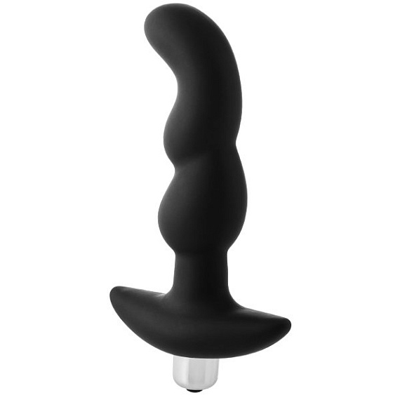 Черная вибропробка для простаты FantASStic Vibrating Prostate Plug - 14,5 см. от Intimcat