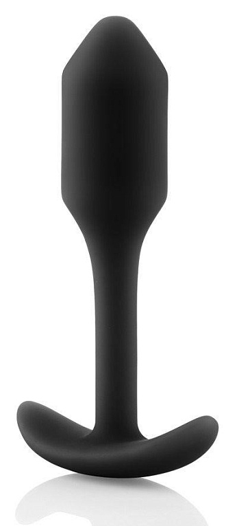 Чёрная пробка для ношения B-vibe Snug Plug 1 - 9,4 см. - фото 5
