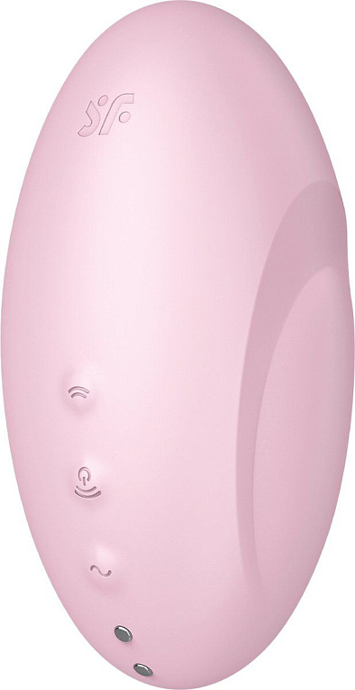 Розовый вакуум-волновой стимулятор с вибрацией Vulva Lover 3 от Intimcat