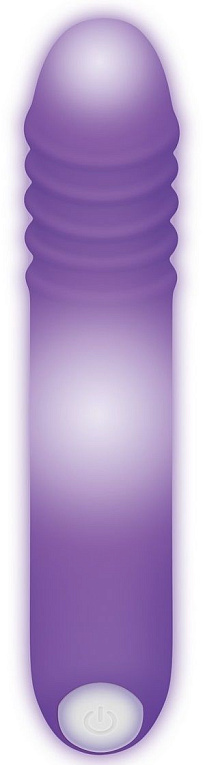 Фиолетовый светящийся G-стимулятор The G-Rave - 15,1 см. - фото 9