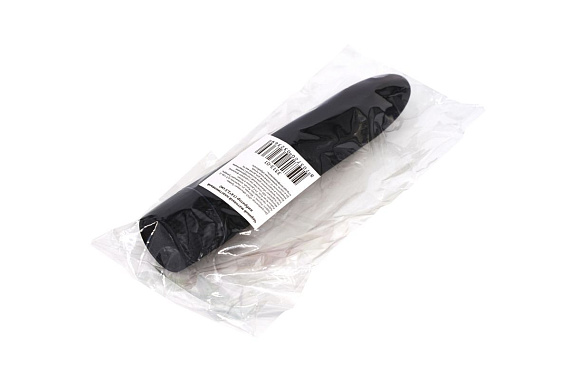 Черный матовый пластиковый вибратор - 14 см. от Intimcat