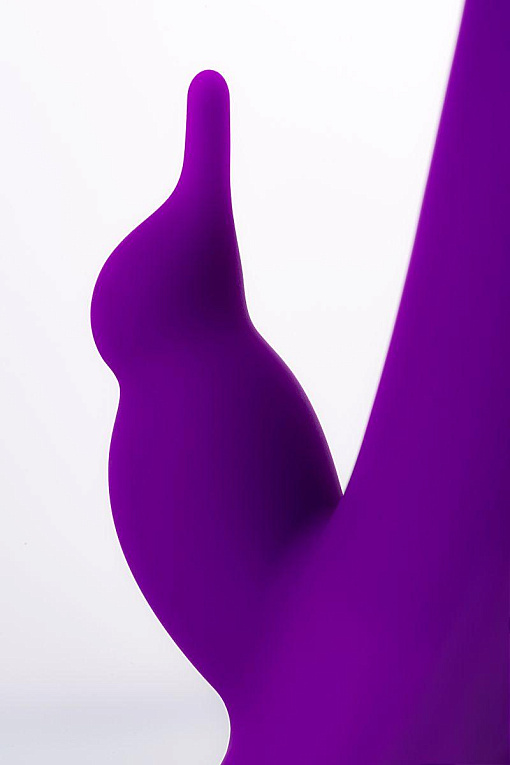 Фиолетовый ротатор с клиторальным стимулятором YUM - 21 см. - фото 10