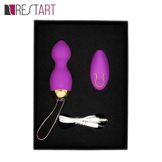 Фиолетовые вагинальные шарики Lust с вибрацией - фото 5