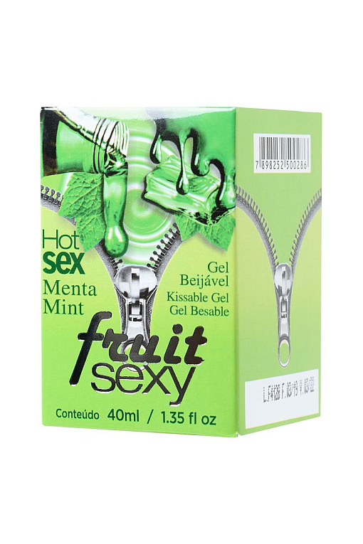 Массажное масло FRUIT SEXY Mint с ароматом мяты и разогревающим эффектом - 40 мл. - 