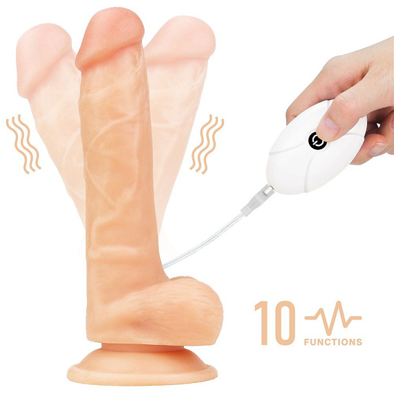 Женский страпон с вибрацией Vibrating Easy Strapon Set 7.5 - 20 см. - термопластичный эластомер (TPE)