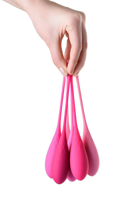 Набор из 6 розовых вагинальных шариков Eromantica K-ROSE - фото 7