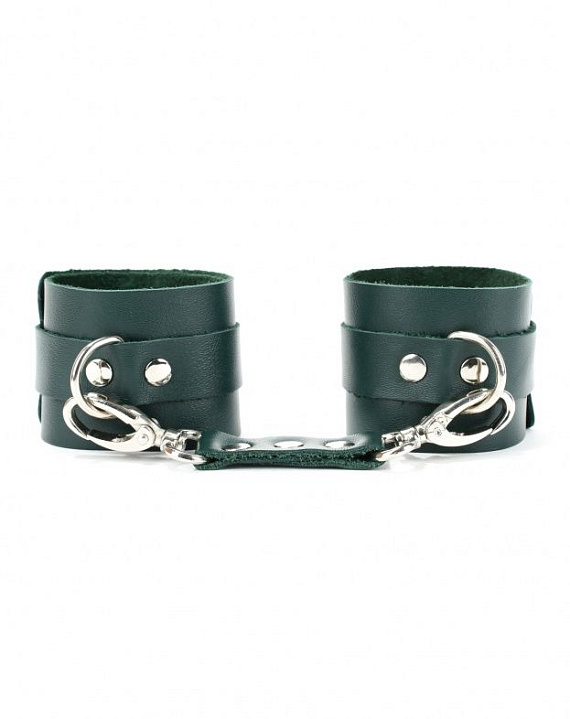 Изумрудные наручники Emerald Handcuffs - натуральная кожа