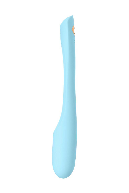 Голубой гибкий водонепроницаемый вибратор Sirens Venus - 22 см. от Intimcat