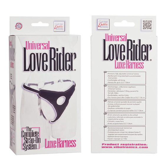 Трусы для страпона с универсальным креплением Universal Love Rider Luxe Harness - полиэстер