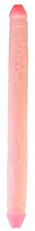Телесный двухсторонний фаллоимитатор-реалистик - 47,7 см. от Intimcat
