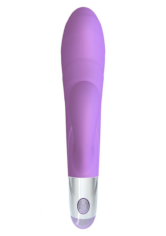 Фиолетовый вибратор Lovely Vibes G-spot Twin - 20 см. от Intimcat