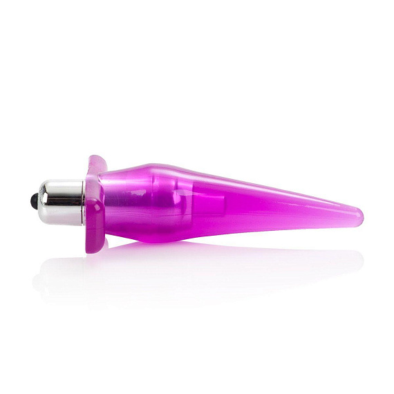 Розовая анальная пробка Mini Vibro Tease - 12,7 см. - фото 5