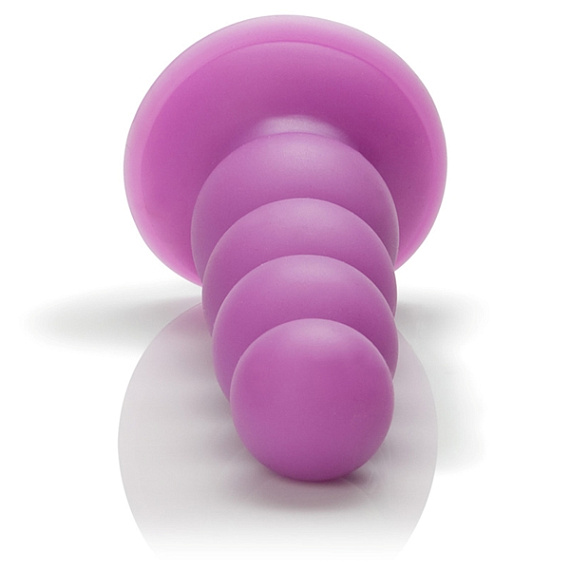Фиолетовая анальная елочка Futurotic Plush Advanced - 13 см. - термопластичная резина (TPR)