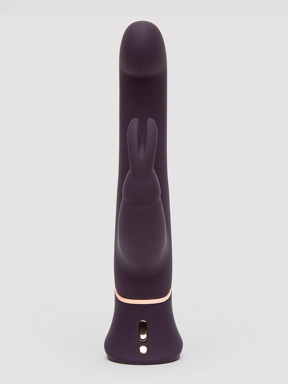 Фиолетовый вибратор-кролик Greedy Girl G-Spot Stroker Rabbit Vibrator - 24,1 см. от Intimcat