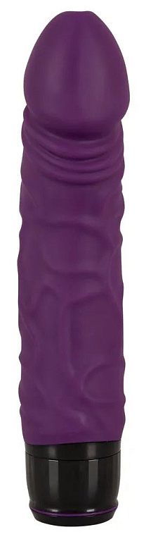 Фиолетовый вибратор Vibra Lotus Penis - 20 см. от Intimcat