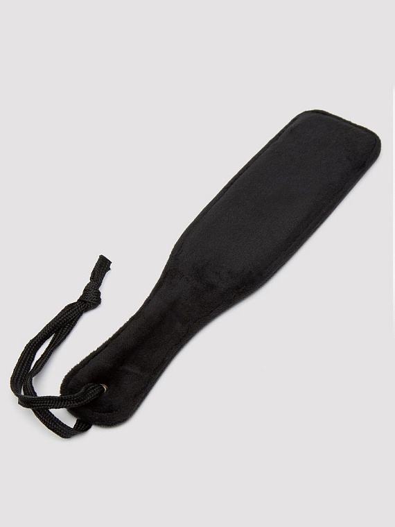 Черная шлепалка Bound to You Faux Leather Small Spanking Paddle - 25,4 см. от Intimcat