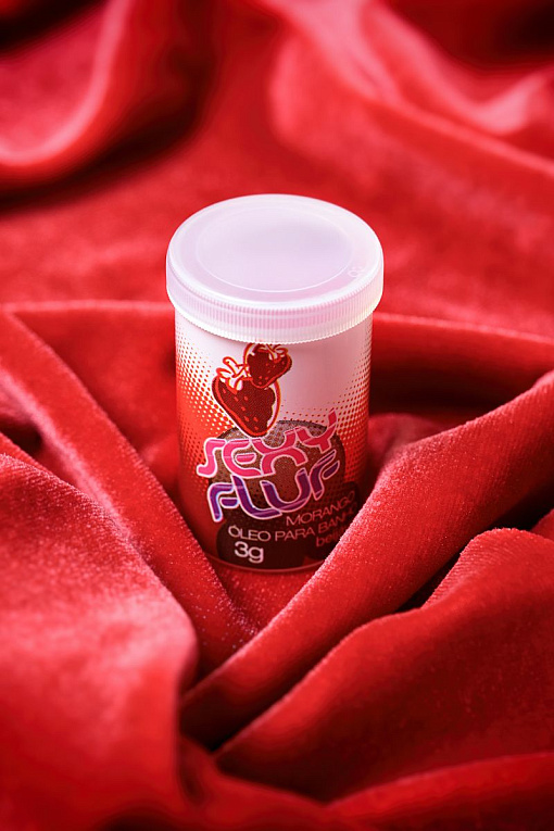 Масло для ванны и массажа INTT SEXY FLUF с ароматом клубники - 2 капсулы (3 гр.) - фото 7