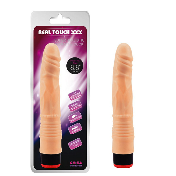 Телесный вибратор-реалистик 8.8” Vibe Cock - 21,5 см. - термопластичный эластомер (TPE)