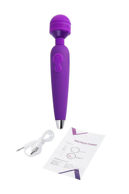 Фиолетовый вибратор-жезл Kily - 18,7 см. - фото 6