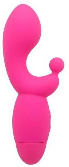 Розовый вибратор INDULGENCE G Kiss - 16,5 см.