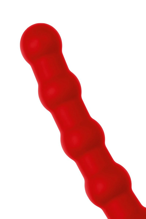 Красная насадка на пенис для двойного проникновения - 19,5 см. - фото 8