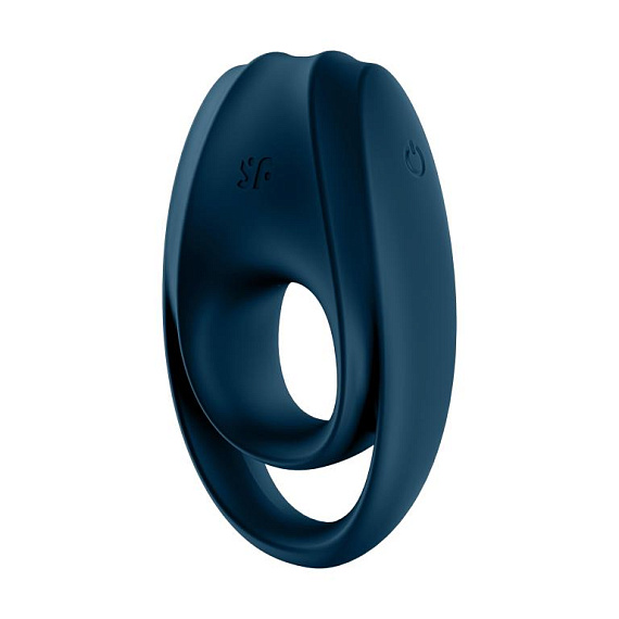 Темно-синее эрекционное кольцо Incredible Duo от Intimcat