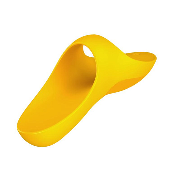 Желтый вибратор на палец Teaser - фото 5