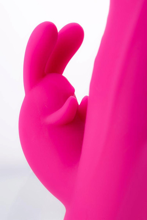 Розовый вибратор с клиторальным стимулятором ELLY с подогревом - 21,5 см. - фото 9