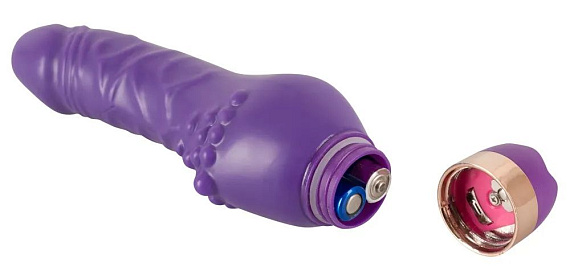 Фиолетовый вибратор Minivibrator с шипиками - 16 см. - фото 5