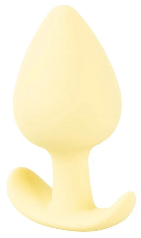 Жёлтая анальная втулка Mini Butt Plug - 6 см. Orion