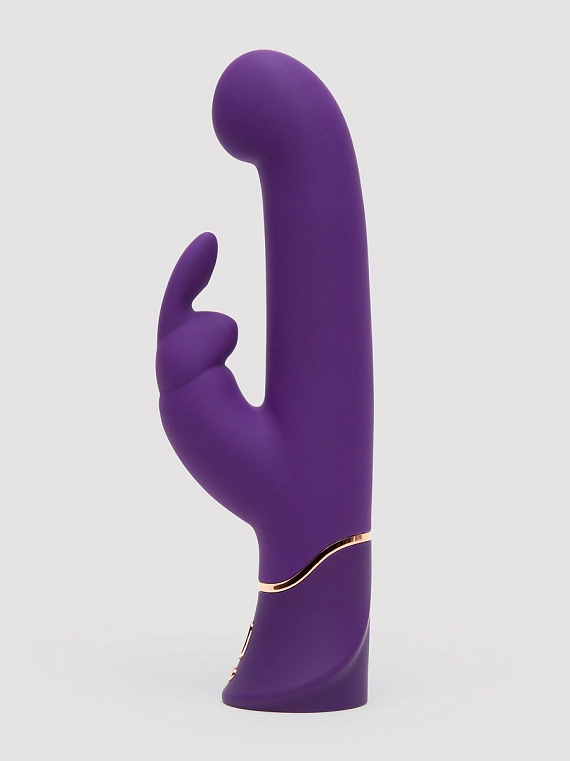 Фиолетовый вибратор Greedy Girl Power Motion Thrusting Rabbit Vibrator - 21,6 см. - силикон