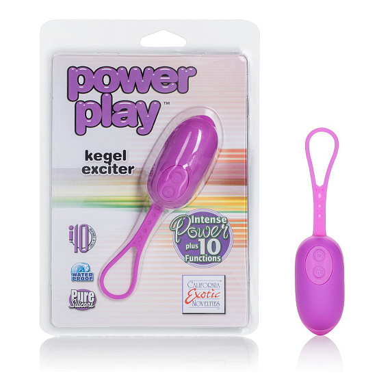 Фиолетовое виброяйцо Power play kegel exciter от Intimcat