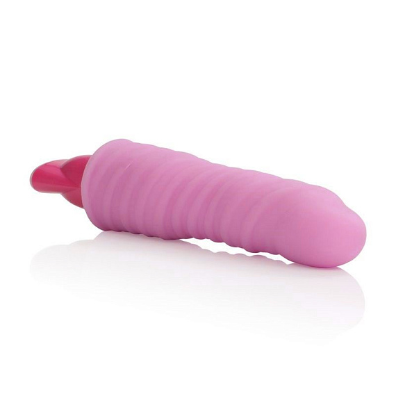 Розовый гнущийся вибромассажёр 10-Function Pleasure Bendie Vibes - 20 см. от Intimcat