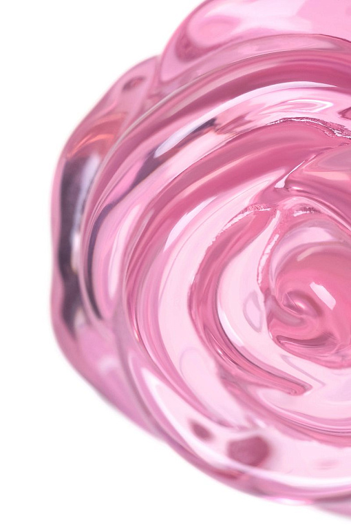 Розовая анальная втулка из стекла - 12,6 см. - фото 7