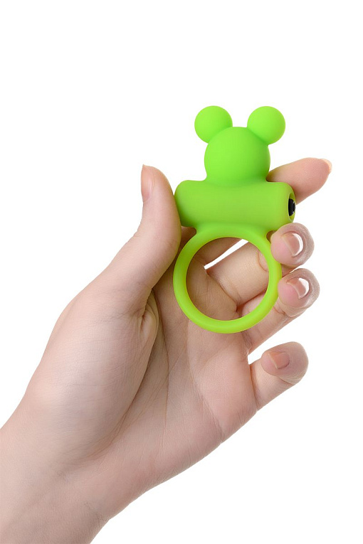 Зеленое виброкольцо на пенис A-Toys A-toys