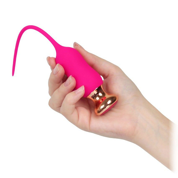 Розовый тонкий стимулятор Nipple Vibrator - 23 см. - фото 7