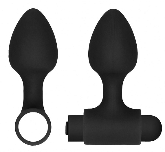 Черный анальный вибронабор USB-Rechargeable Anal Set - фото 6