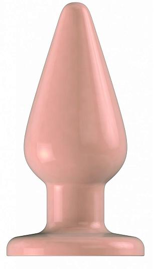 Телесный анальный стимулятор Bottom Line 6  Model 2 rubber flesh - 15,5 см.