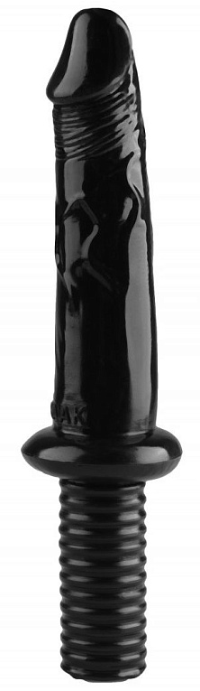 Черный анальный реалистичный стимулятор - 30 см. от Intimcat