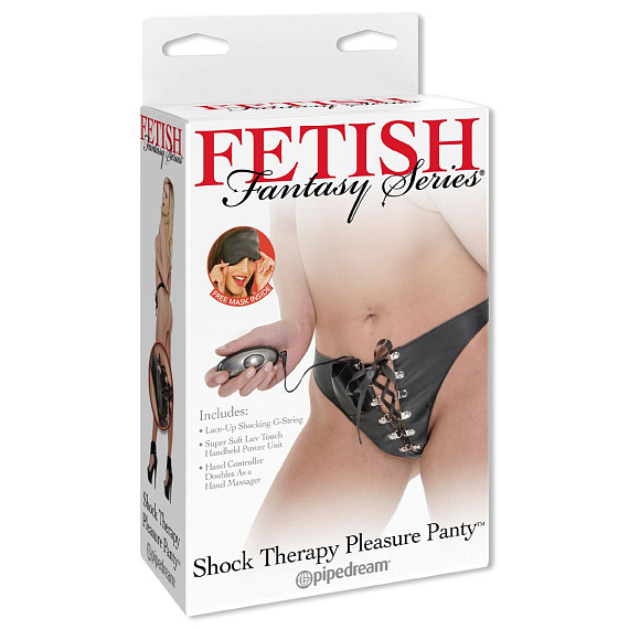 Вибротрусики с электрическими импульсами Shock Therapy Pleasure Panty - фото 7