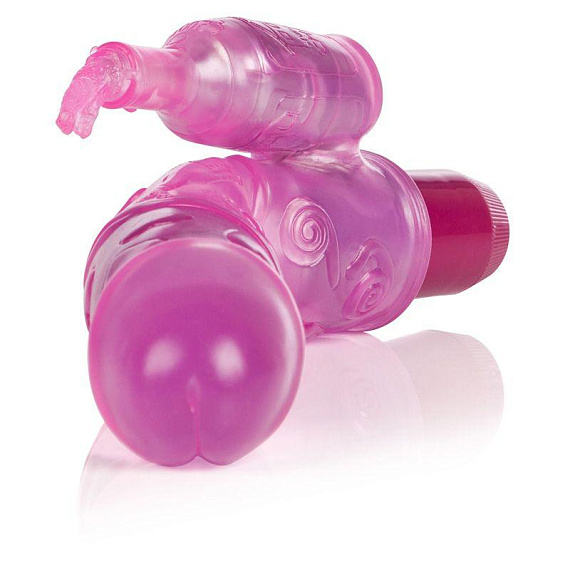 Розовый гнущийся вибромассажер Bendies Bubbly - 24 см. - поливинилхлорид (ПВХ, PVC)