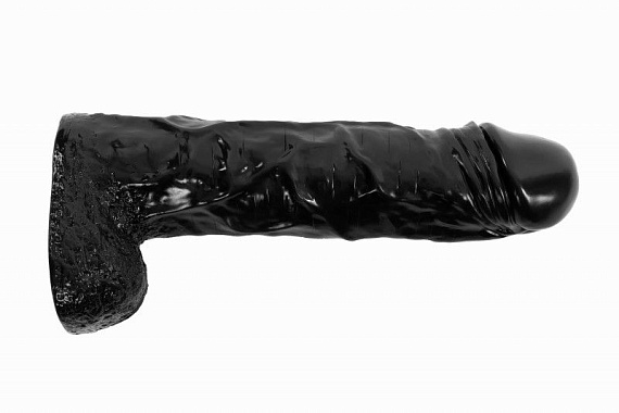 Черный реалистичный фаллоимитатор-гигант - 55 см. от Intimcat