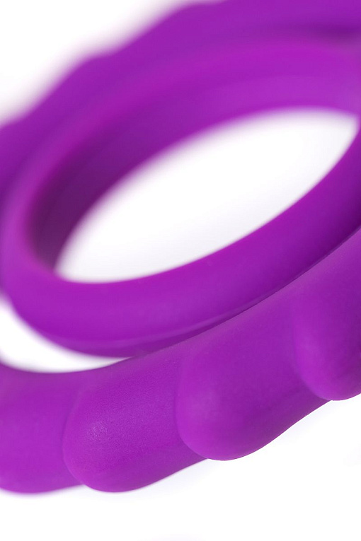 Фиолетовое эрекционное кольцо на пенис JOS  GOOD BUNNY - фото 8