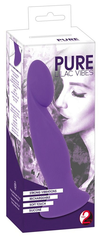 Фиолетовый G-стимулятор с вибрацией Pure Lilac Vibes - 18 см. - фото 5