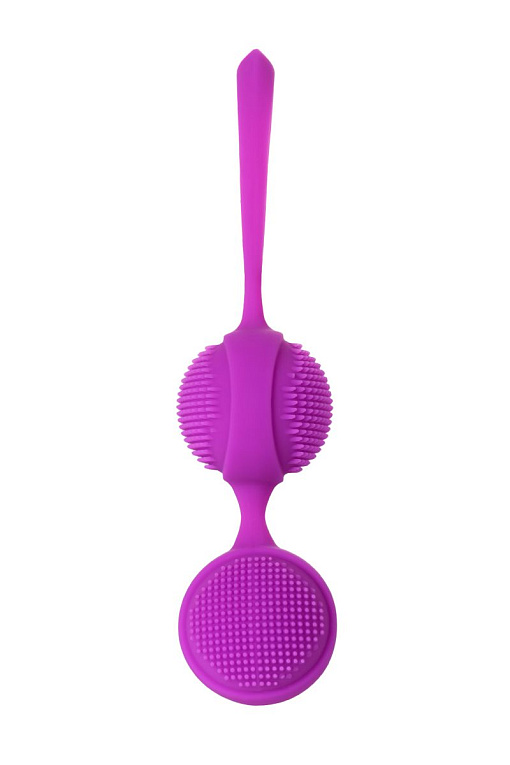 Фиолетовые вагинальные шарики с ресничками JOS NUBY JOS